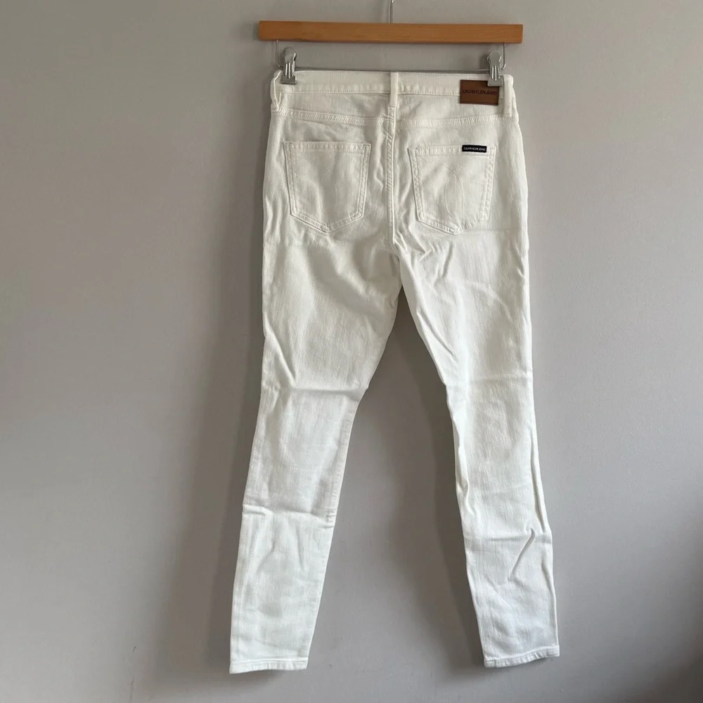 CALVIN KLEIN JEANS Mid-rise rise Skinny Regular Jeans Women Size 27 - Picture 12 of 15